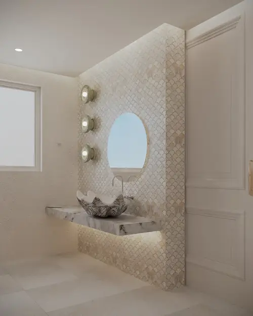 Sovereign Islands II — detail of the completed interior